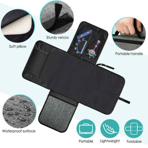 Perfect Baby Shower Gift Portable Diaper Waterproof Travel Changing Pad for Baby - Picture 3 of 11